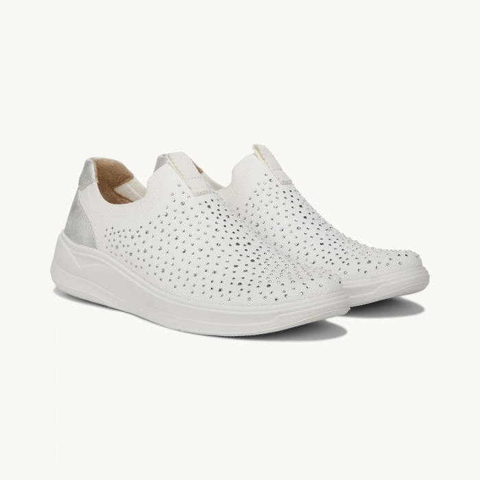 LifeStride Twilight Slip On - White Fabric