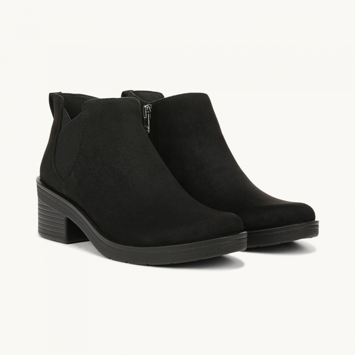 LifeStride Ontario Ankle Bootie - Black Fabric