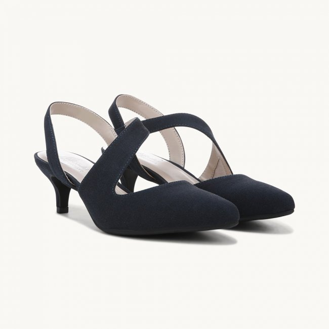 LifeStride Magnetic Pump - Lux Navy Fabric