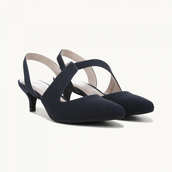 LifeStride Magnetic Pump - Lux Navy Fabric