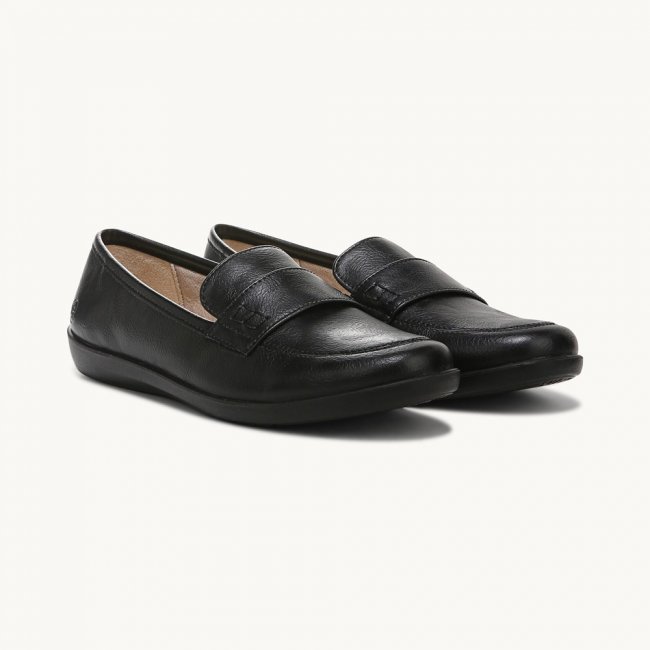 LifeStride Nico Loafer - Black Faux Leather