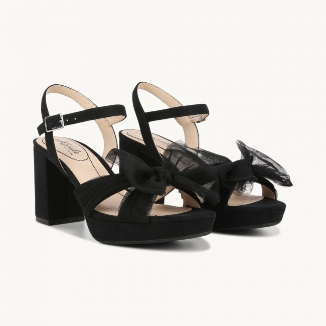 LifeStride Last Dance Dress Sandal - Black Fabric