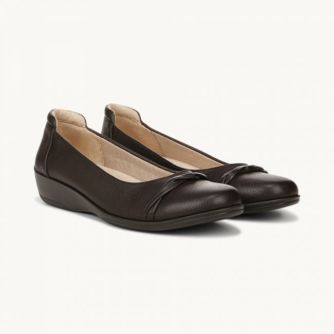 LifeStride Impact Slip On - Dark Chocolate Faux Leather