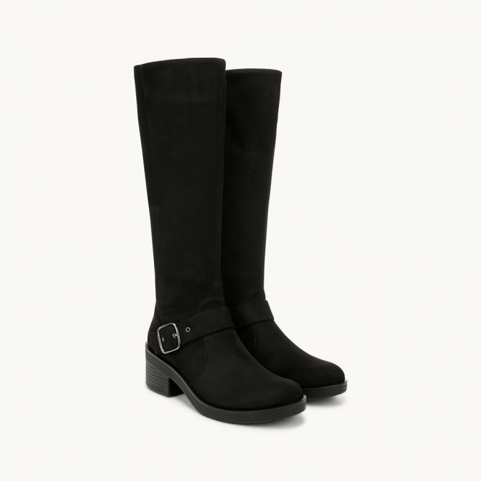 LifeStride Olympia Knee High Boot - Black Stretch Fabric