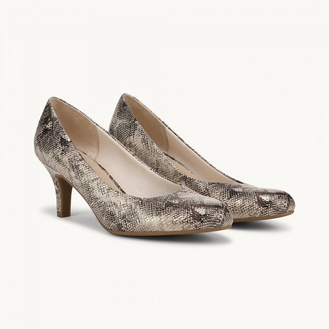 LifeStride Parigi Pump - Taupe Faux Leather