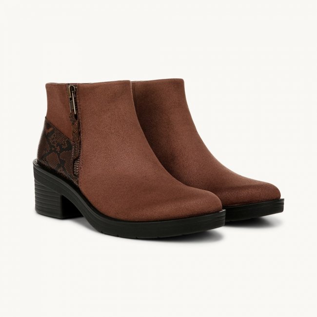 LifeStride Outgoing Ankle Bootie - Mustang Stretch Microfiber