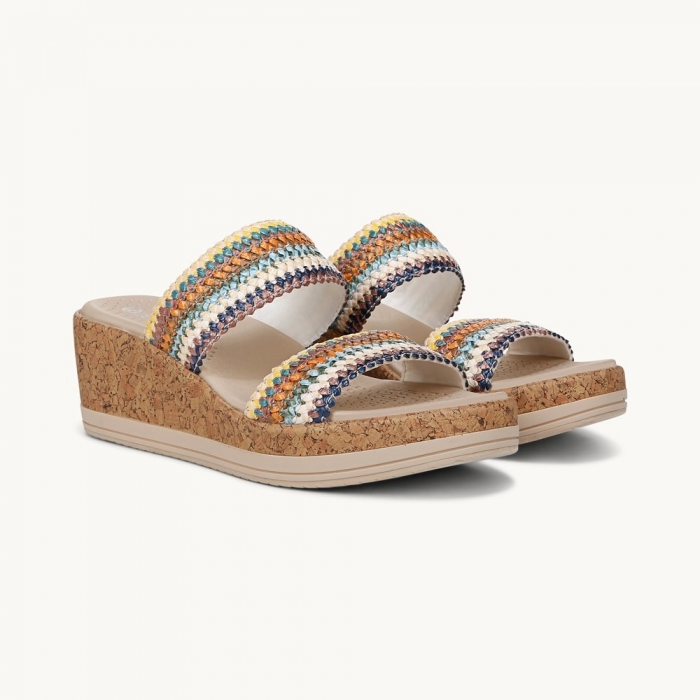 LifeStride Resort Wedge Sandal - Multi Fabric