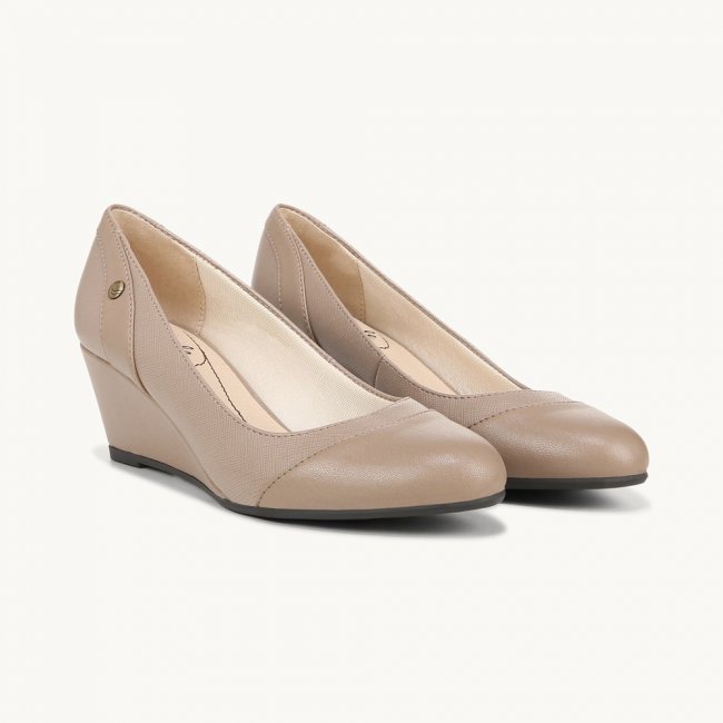 LifeStride Dreams Wedge - Stone
