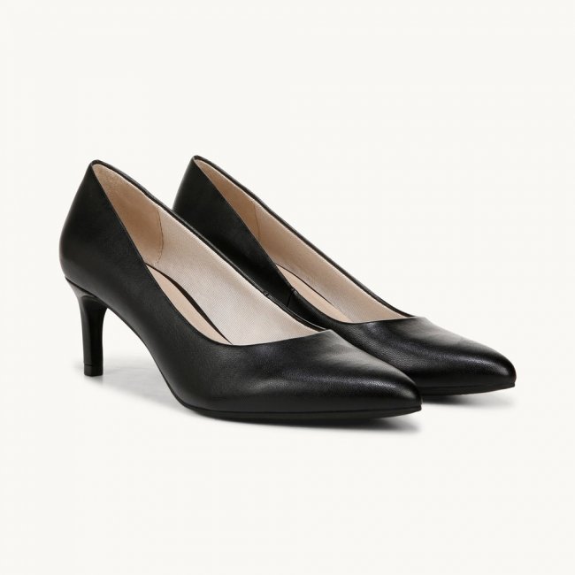 LifeStride Alexis Pump - Black Faux Leather
