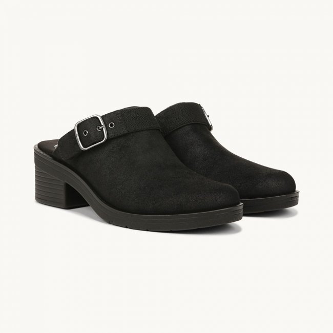 LifeStride Open Book Clog - Black Fabric