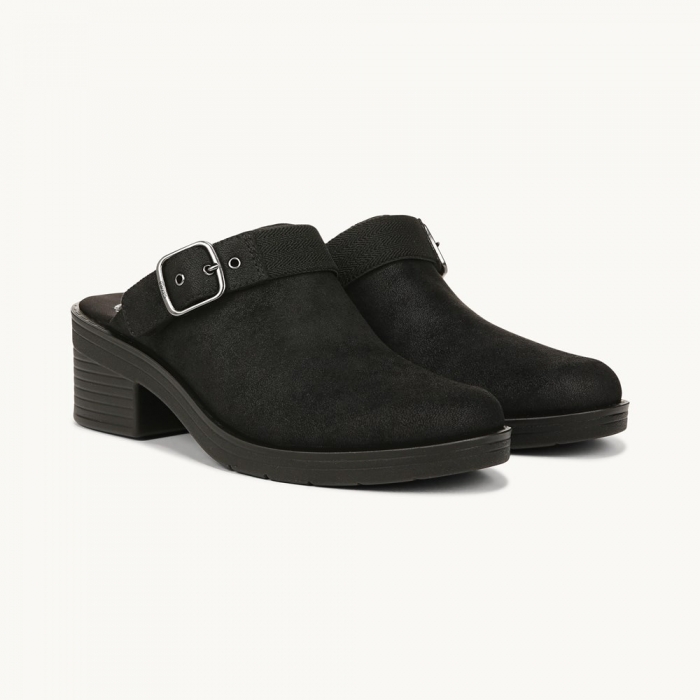 LifeStride Open Book Clog - Black Fabric