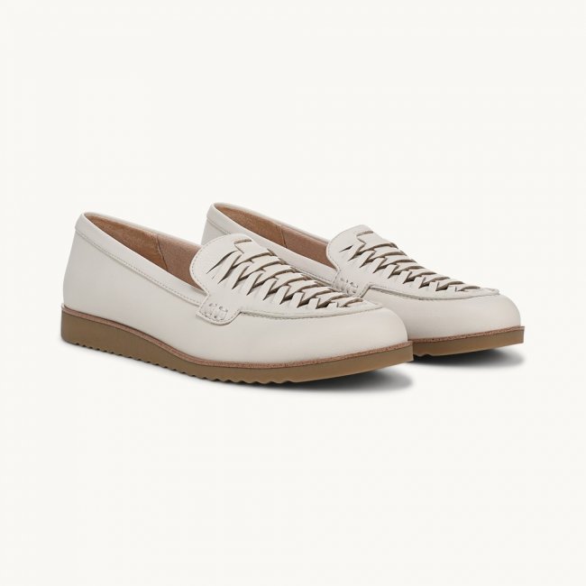 LifeStride Zoey Loafer - Bone White Faux Leather