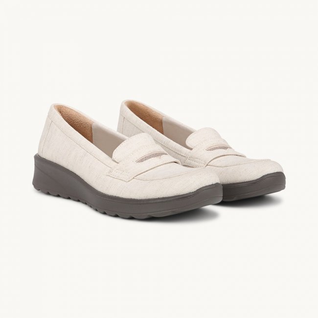 LifeStride Gamma Loafer - Beige Fabric
