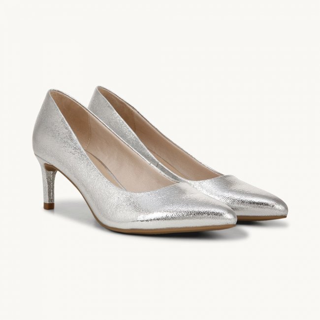 LifeStride Alexis Pump - Silver Faux Leather