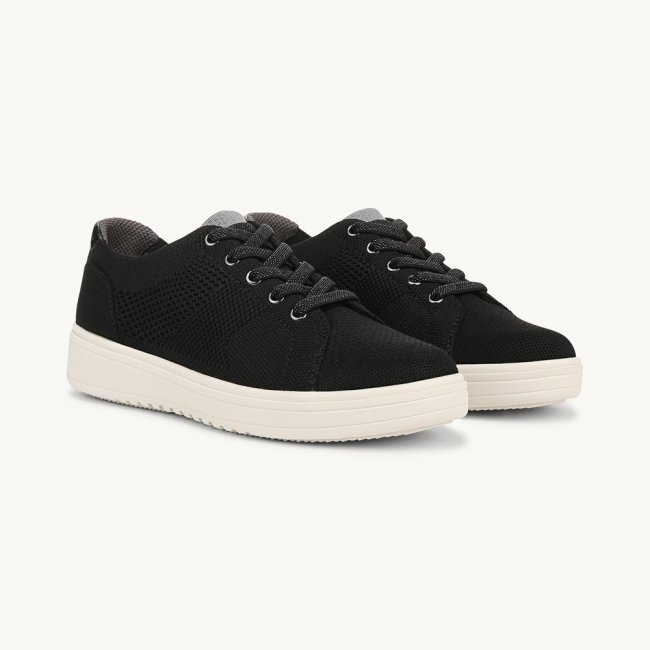 LifeStride VIP Sneaker - Black Knit Fabric