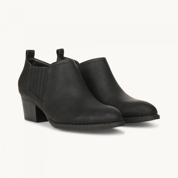 LifeStride Babe Shootie - Black Faux Leather