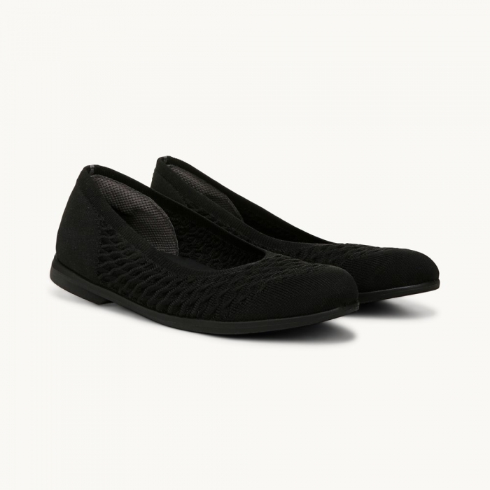 LifeStride Khloe Slip On - Black Cable Knit