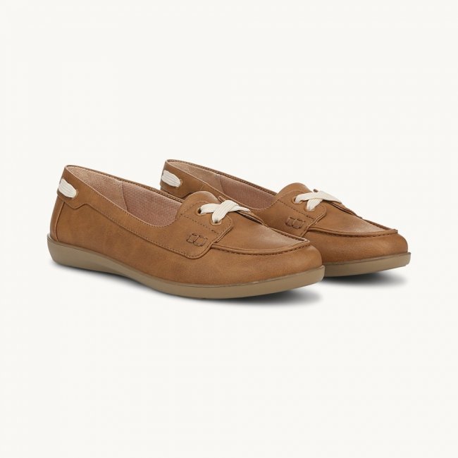 LifeStride Nautical Loafer - Tan Faux Leather