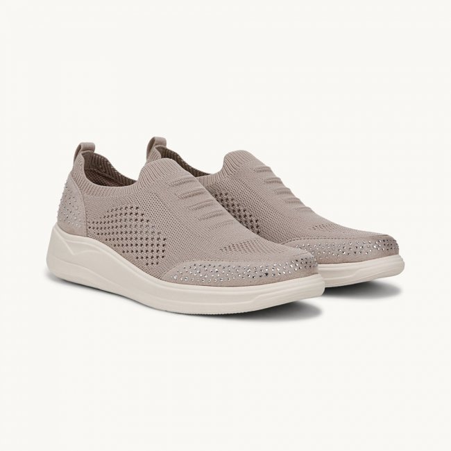 LifeStride Timeless Bright Sneaker - Simply Taupe Knit Fabric
