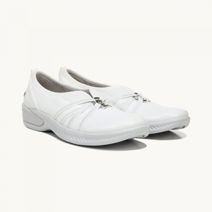 LifeStride Niche Slip On - Bright White Fabric