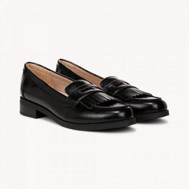 LifeStride Santana Loafer - Black Faux Leather
