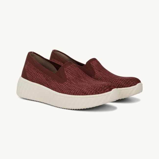 LifeStride Wednesday Slip On - Sangria Heathered Knit