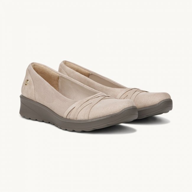 LifeStride Goody Slip On - Beige Fabric
