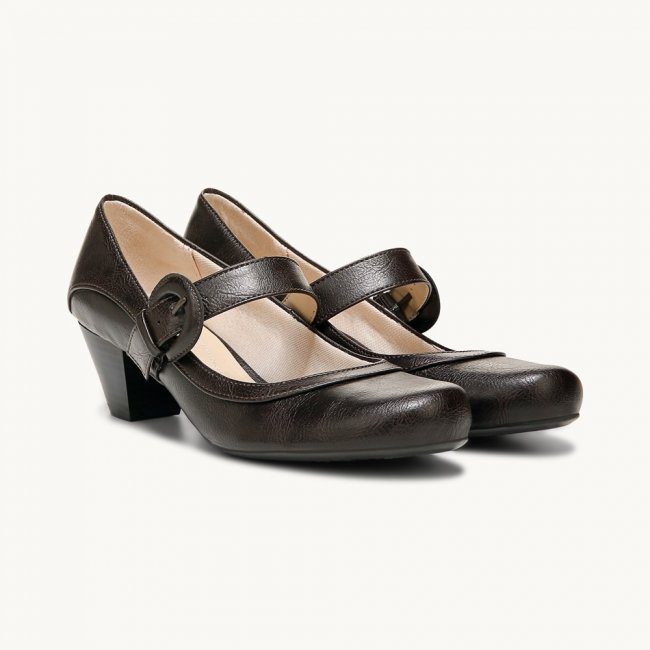 LifeStride Rozz Mary Jane Pump - Dark Brown