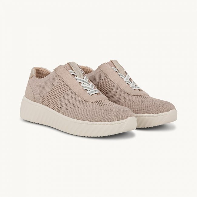 LifeStride Wanderer Sneaker - Barely Beige Engineered Knit