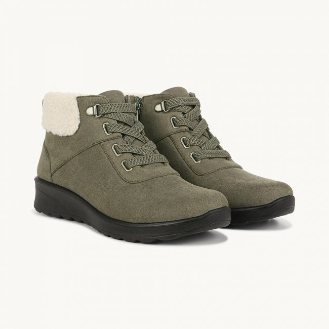 LifeStride Generation Ankle Bootie - Green Fabric