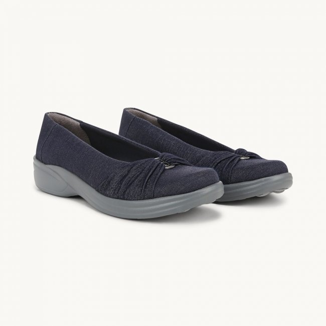 LifeStride Paige Slip On - Navy Blazer Fabric
