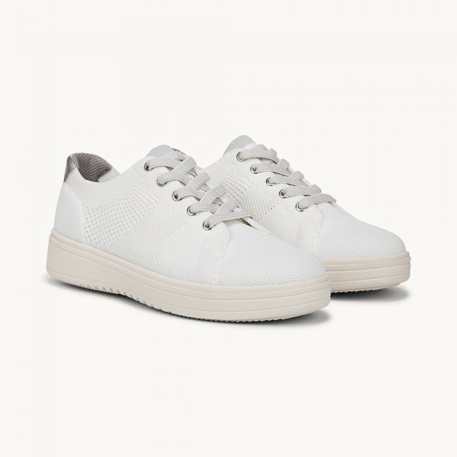 LifeStride VIP Sneaker - Bright White Knit Fabric