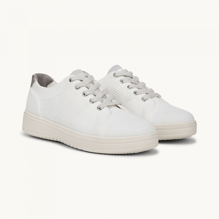 LifeStride VIP Sneaker - Bright White Knit Fabric