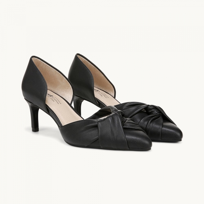 LifeStride Abby Pump - Black Faux Leather