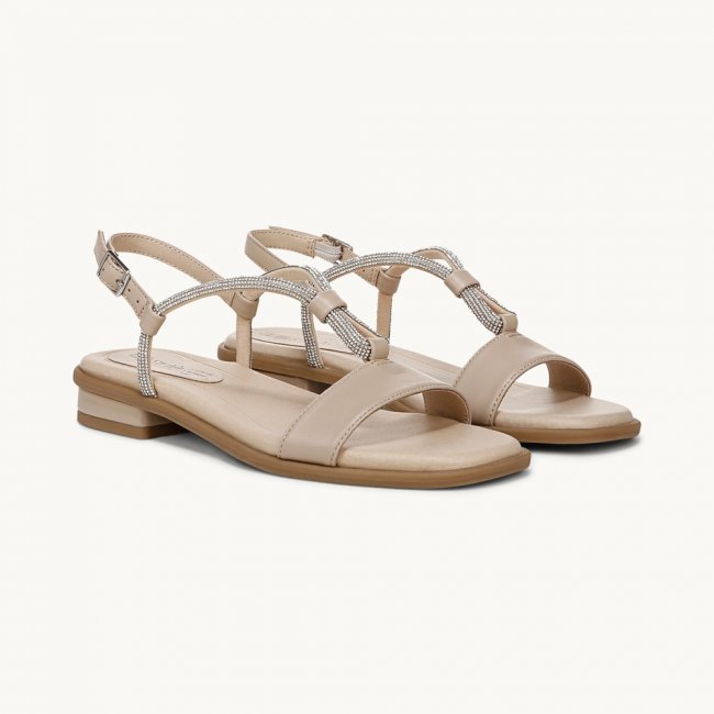 LifeStride Radiant Slingback Sandal - Tender Taupe Faux Leather