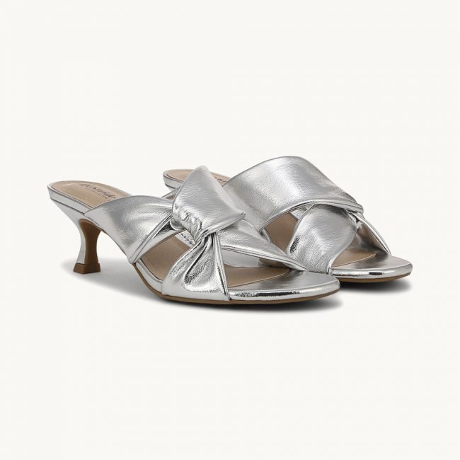 LifeStride Nori Dress Sandal - Silver Faux Leather