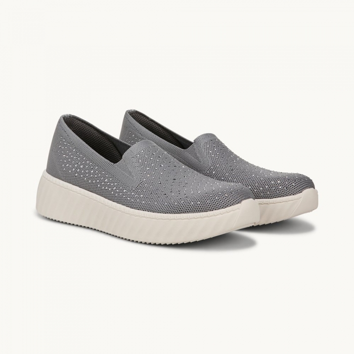 LifeStride Wednesday Bright Slip On - Graphite Knit Fabric