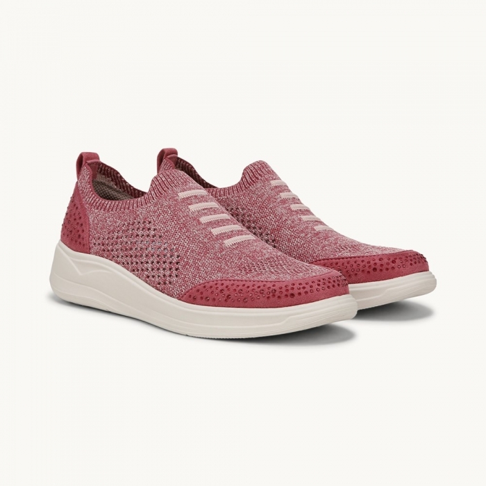 LifeStride Timeless Bright Sneaker - Dusty Rose Knit Fabric