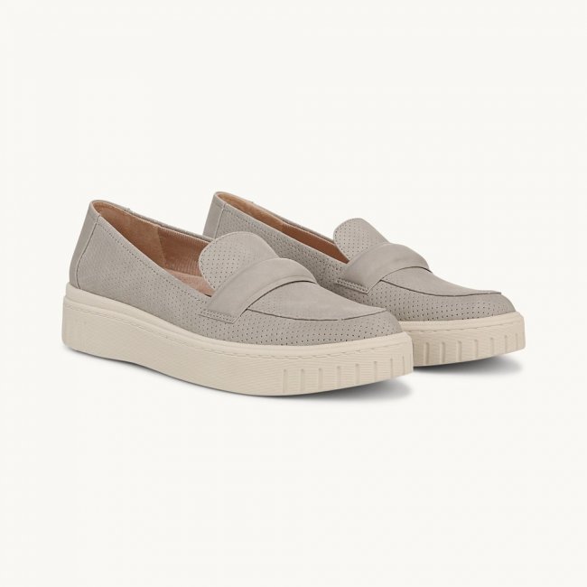 LifeStride Geneva Loafer - Grey Faux Leather