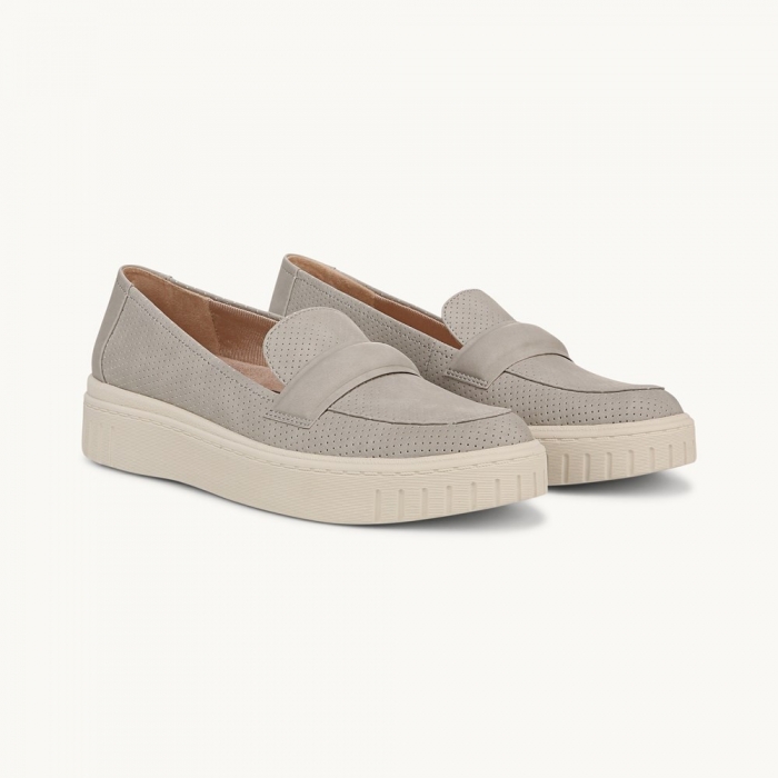LifeStride Geneva Loafer - Grey Faux Leather
