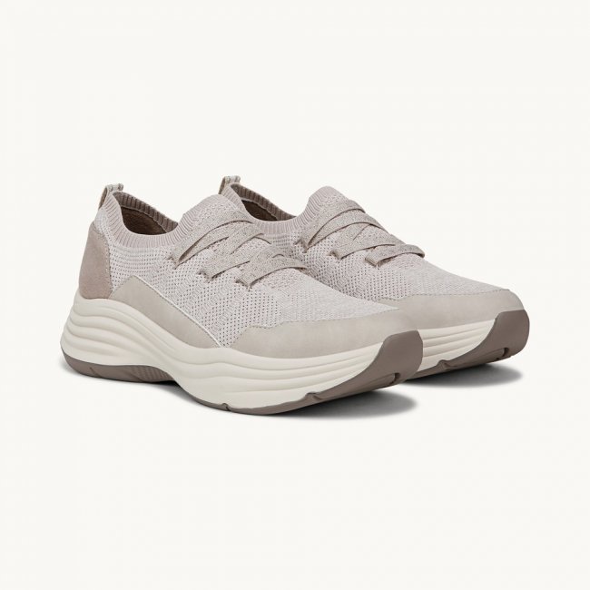 LifeStride Impact Sneaker - Sand Knit Fabric