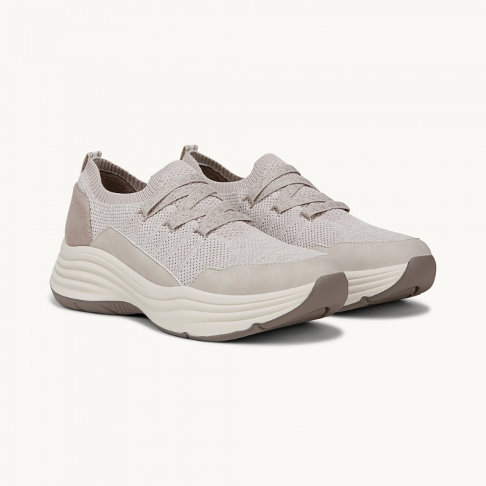LifeStride Impact Sneaker - Sand Knit Fabric