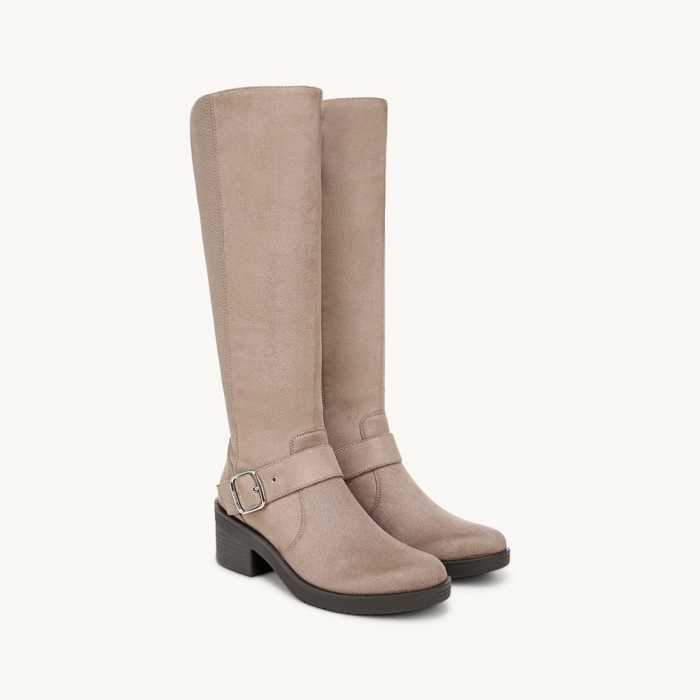 LifeStride Olympia Knee High Boot - Latte Stretch Fabric