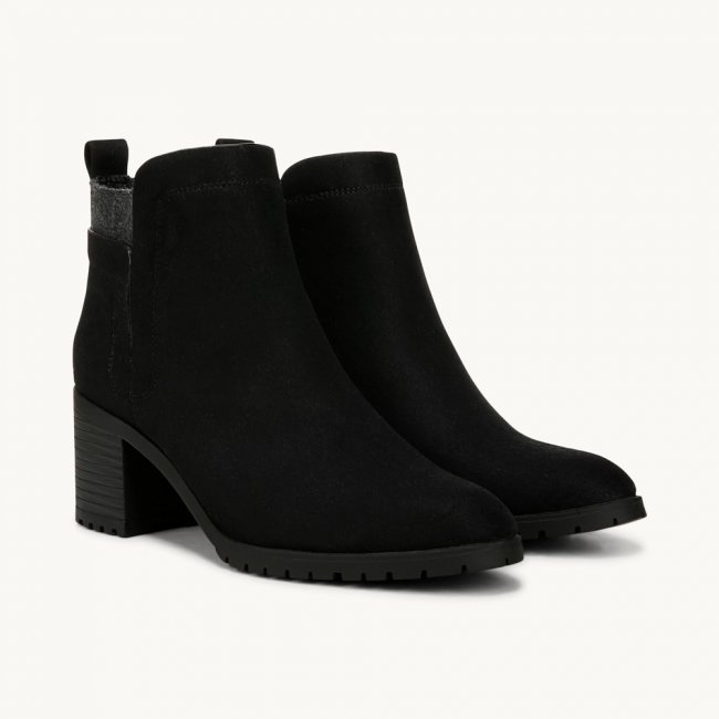 LifeStride Maggie Ankle Bootie - Black Fabric