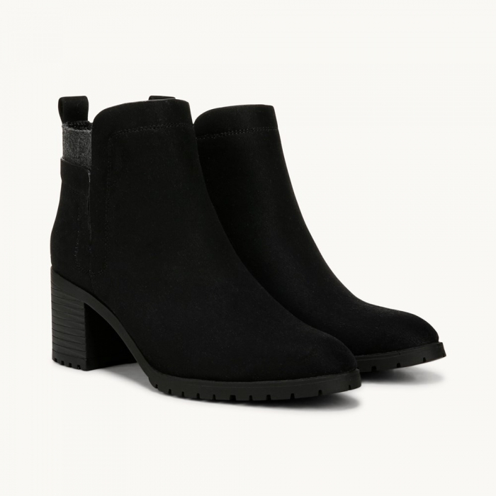 LifeStride Maggie Ankle Bootie - Black Fabric