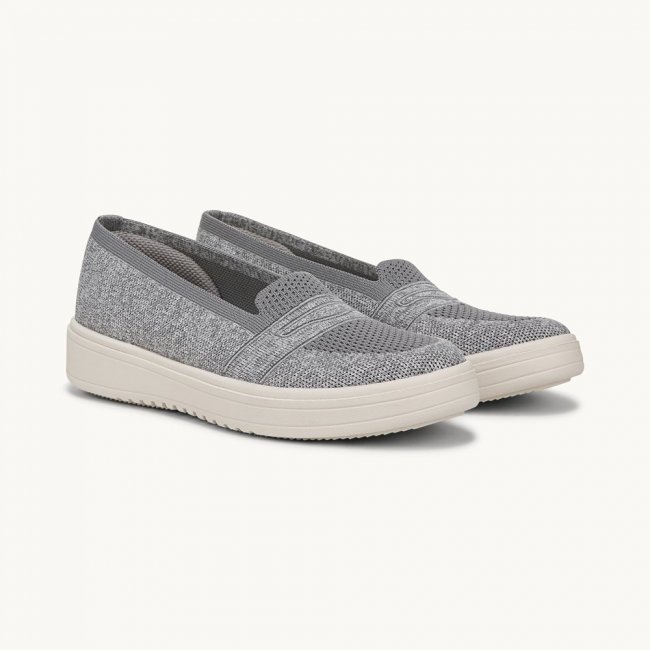 LifeStride Valley Loafer - Graphite Knit Fabric