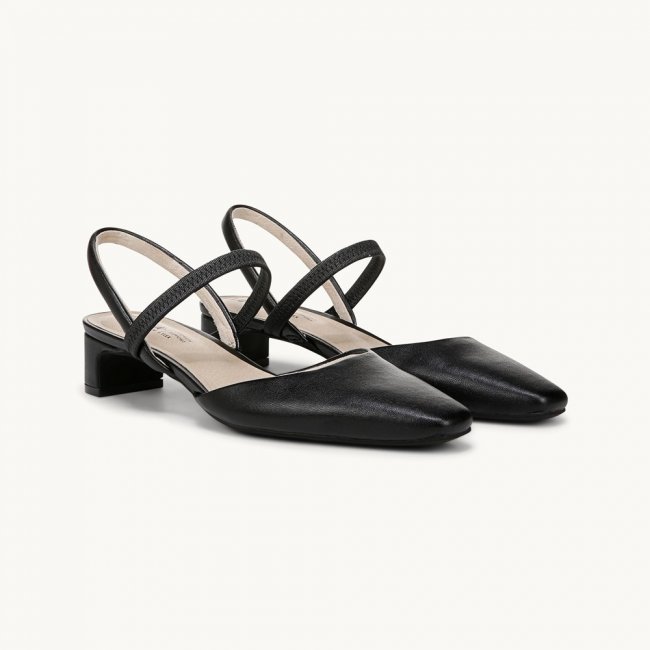 LifeStride Lainey Strappy Sandal - Black Faux Leather