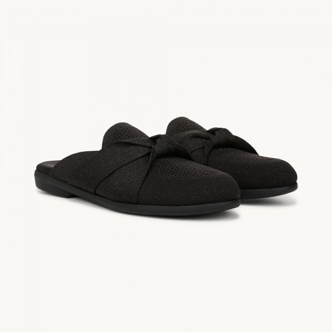 LifeStride Kissed Mule - Black Knit Fabric