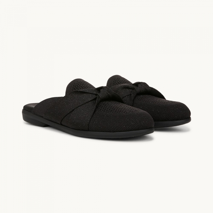 LifeStride Kissed Mule - Black Knit Fabric
