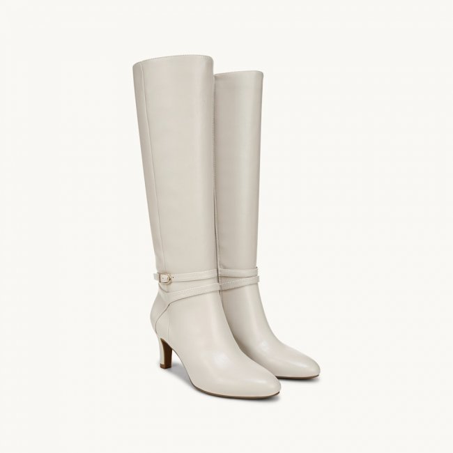 LifeStride Guild Tall Knee High Boot - Bone Microfiber